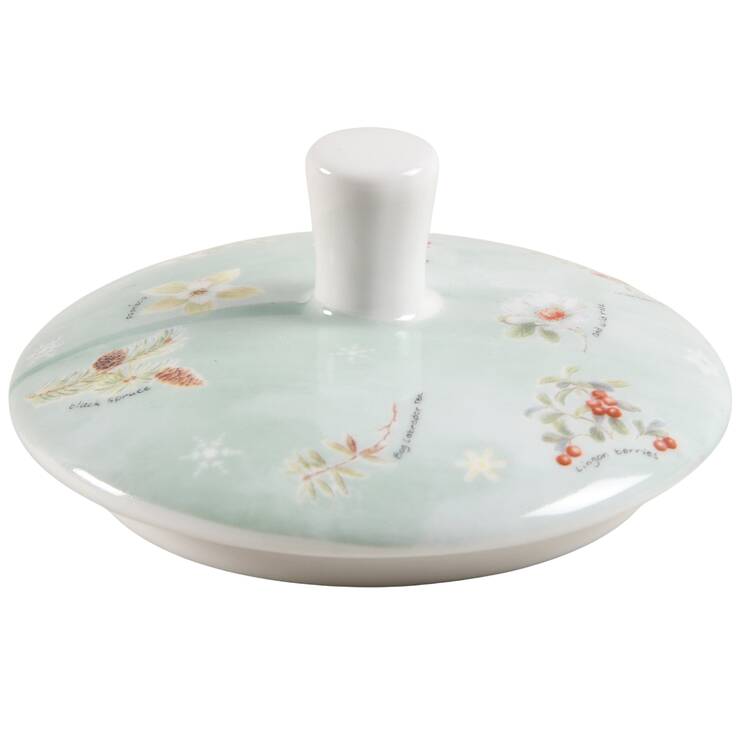 Winter Cardinal Lid for Sugar Bowl