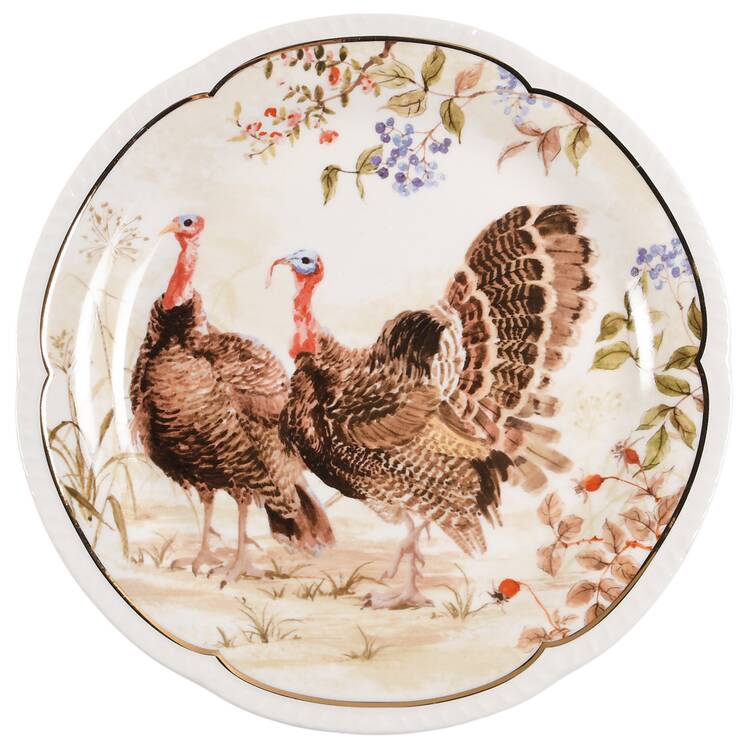 Golden Autumn Salad Plate
