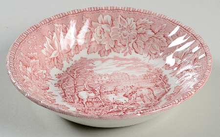 England's Heritage Pink Fruit/Dessert (Sauce) Bowl