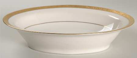 Aladdin (Gold Encrusted) 9" Oval Vegetable Bowl