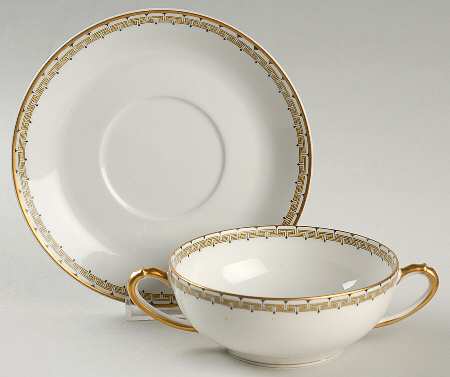 Albany Flat Cream Soup Bowl & Saucer Set