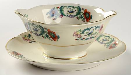 Anita Gravy Boat with Attached Underplate