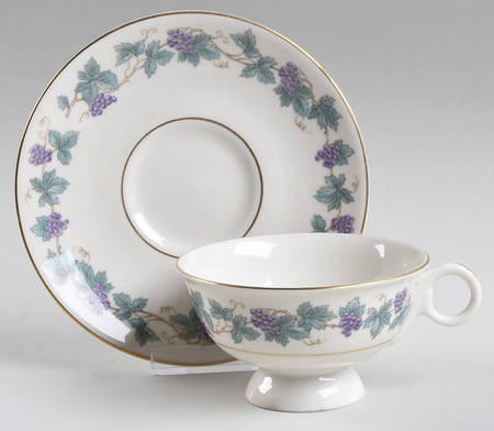 Arbor Footed Cup & Saucer Set
