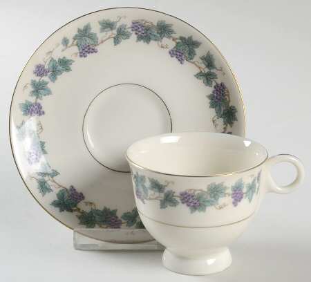 Arbor Footed Demitasse Cup & Saucer Set