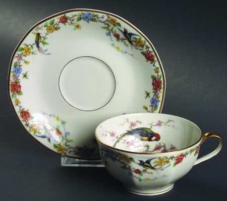 Arcadia (France With Birds) Oversized Cup & Saucer Set
