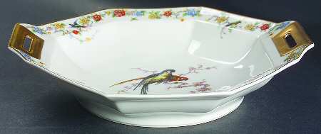 Arcadia (France With Birds) 10" Octagonal Vegetable Bowl