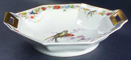 Arcadia (France With Birds) 8" Octagonal Vegetable Bowl