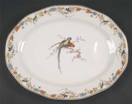 Arcadia (France With Birds) 13" Oval Serving Platter