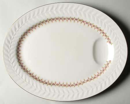 Ashley (Regent's Park Shape) 14" Oval Serving Platter by Haviland