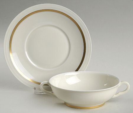 Astoria Flat Cream Soup Bowl & Saucer Set