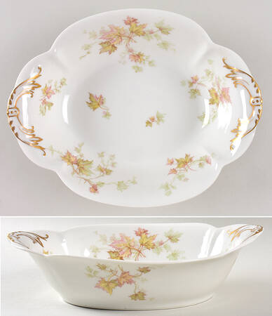Autumn Leaf (No Trim) 9" Oval Vegetable Bowl