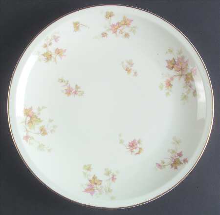 Autumn Leaf (Smooth, Gold Trim) 12" Chop Plate (Round Platter)