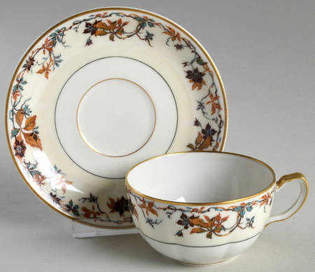 Autumn Flat Cup & Saucer Set