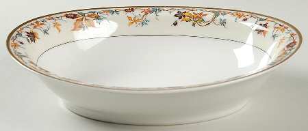 Autumn 9" Oval Vegetable Bowl