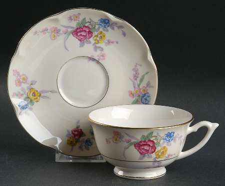 Avalon Footed Cup & Saucer Set