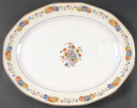 Azay Le Rideau 15" Oval Serving Platter