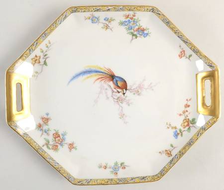 Bamboo (Bird In Center) Handled Cake Plate