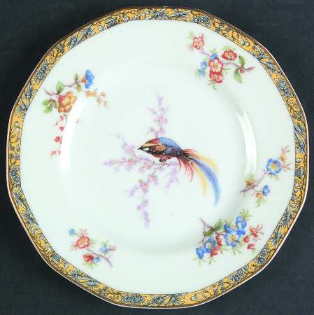 Bamboo (Bird In Center) Salad Plate