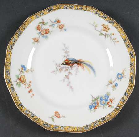 Bamboo (Bird In Center) Luncheon Plate