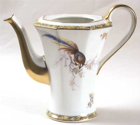 Bamboo (Bird In Center) Coffee Pot No Lid