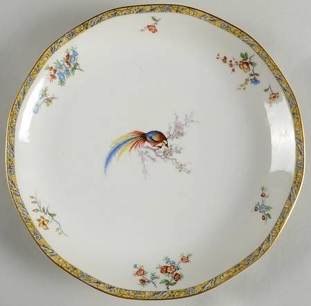 Bamboo (Bird In Center) 12" Chop Plate (Round Platter)