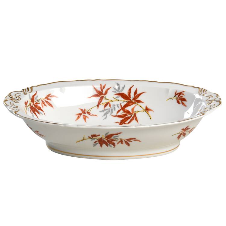 Bamboo (Rust Bamboo Shoots) 10" Oval Vegetable Bowl