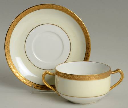 Baroness Flat Bouillon Cup & Saucer