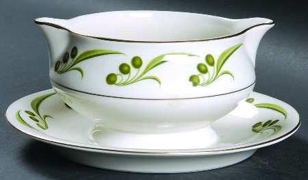 Bel Air Round Gravy Boat/Attached Underplate