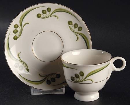 Bel Air Footed Demitasse Cup & Saucer Set