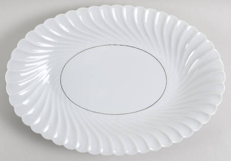 Beaucaire (Platinum Inner Ring) 15" Oval Serving Platter