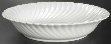 Beaucaire (Platinum Inner Ring) 10" Oval Vegetable Bowl