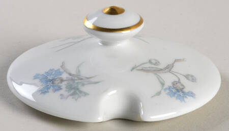 Bergere (Blue Flowers, Gold Verge) Lid for Jam/Jelly