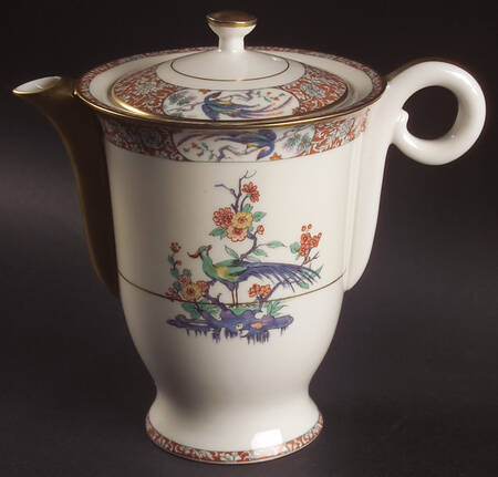 Bird of India Coffee Pot & Lid