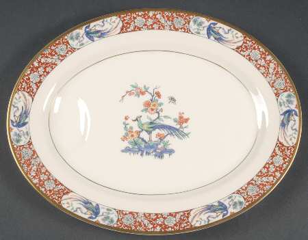 Bird of India 11" Oval Serving Platter