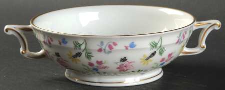 Blue Bell Footed Cream Soup Bowl