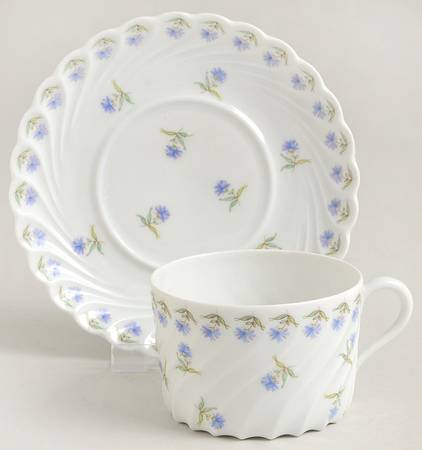 Bleuets Flat Cup & Saucer Set