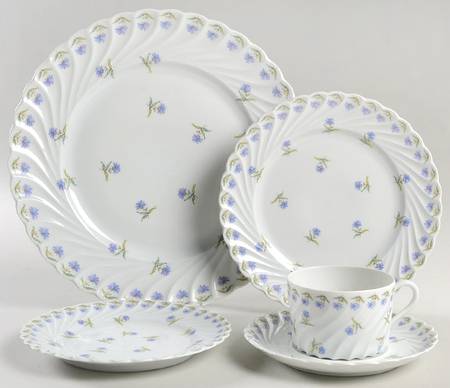 Bleuets 5 Piece Place Setting