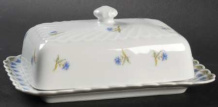Bleuets Rectangular Covered Butter