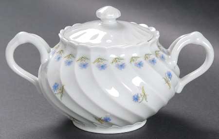 Bleuets Sugar Bowl & Lid