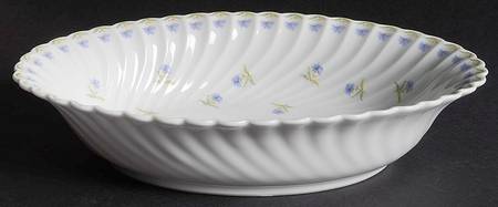 Bleuets 10" Oval Vegetable Bowl by Haviland