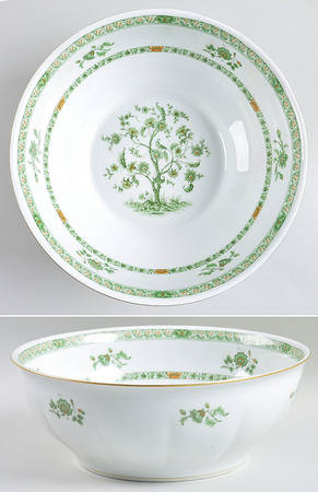 Bonneval (White, Isle De France Shape) 10" Large Salad Serving Bowl