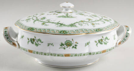 Bonneval (White, Isle De France Shape) Oval Covered Vegetable