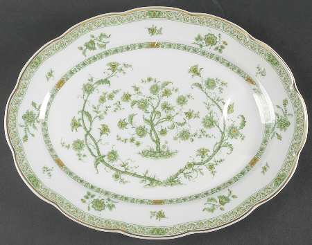 Bonneval (White, Isle De France Shape) 13" Oval Serving Platter