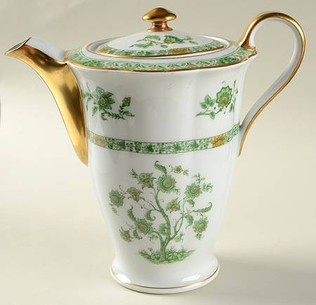Bonneval (White, Isle De France Shape) Coffee Pot & Lid