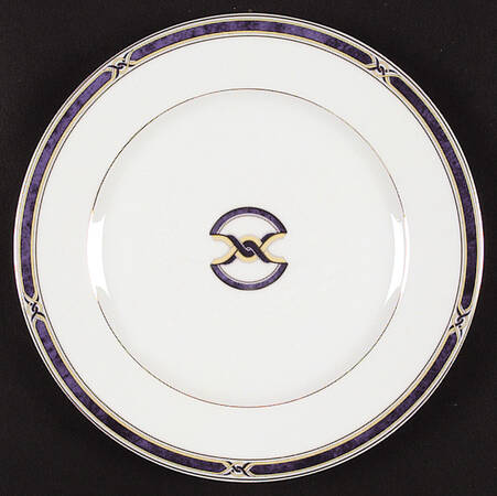 Boreal Blue Dessert Luncheon Plate