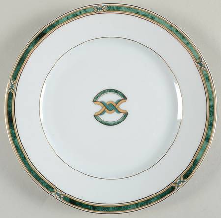Boreal Green Dessert Luncheon Plate