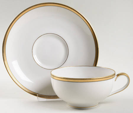Breton (France) Flat Cup & Saucer Set