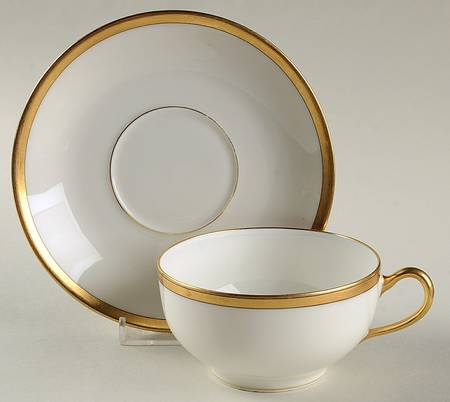 Breton (France) Flat Cup & Saucer Set