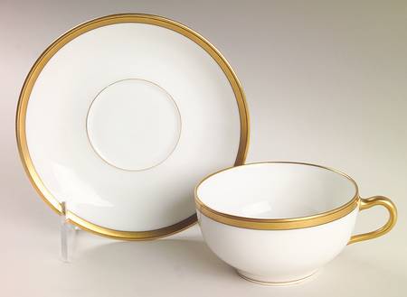 Breton (France) Flat Cup & Saucer Set