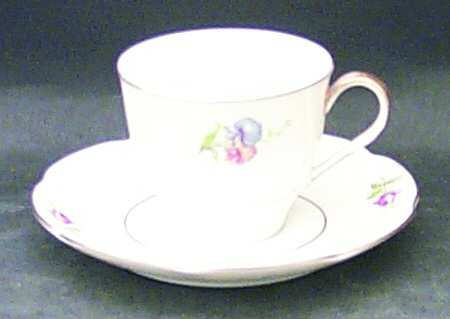 Breton (New York) Flat Demitasse Cup & Saucer Set